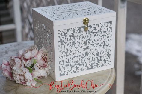 metal wedding card box with lock rental|Card Box Rentals .